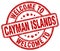 welcome to Cayman Islands red round stamp