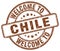 welcome to Chile stamp