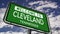 Welcome to Cleveland Tennessee USA City Road Sign, Realistic 3d Animation