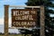 Welcome to Colorado Highway Sign