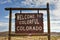 Welcome to Colorful Colorado Sign