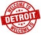 welcome to Detroit stamp