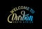 Welcome To Durban, South Africa Word Text Creative Font Design Illustration, Welcome sign