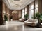 Welcome to Elegance: The Grand Lobby of Our Prestigious Hotel