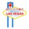 Welcome to Fabulous Las Vegas Sign Isolated