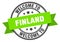 welcome to Finland. Welcome to Finland isolated stamp.