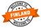 welcome to Finland. Welcome to Finland isolated stamp.