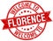 welcome to Florence stamp