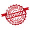 Welcome to Georgia stamp