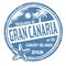 Welcome to Gran Canaria sign or stamp