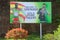 Welcome to Grenada sign in front of Maurice Bishop International Airport in Grenada