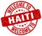 welcome to Haiti stamp