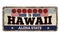 Welcome to Hawaii vintage rusty metal sign