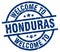 welcome to Honduras stamp