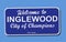 Welcome to Inglewood sign, City of Champions