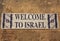 Welcome to Israel sign