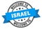 welcome to Israel. Welcome to Israel isolated stamp.