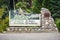 Welcome to Jasper, welcoming sign to the town, Alberta, Canada