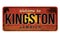 Welcome to Kingston vintage rusty metal sign