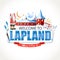 Welcome to Lapland emblem lettering sights symbols culture landmark