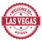WELCOME TO LAS VEGAS - NEVADA, words written on red stamp