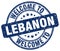 welcome to Lebanon stamp