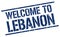 Welcome to Lebanon stamp