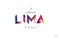 Welcome to lima peru card and letter design typography icon