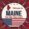 Welcome to Maine vintage grunge poster