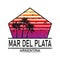 Welcome to Mar del Plata t-shirt logo grunge rubber stamp on white background, vector illustration