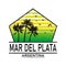 Welcome to Mar del Plata t-shirt logo grunge rubber stamp on white background, vector illustration