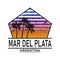 Welcome to Mar del Plata t-shirt logo grunge rubber stamp on white background, vector illustration