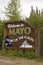 Welcome to Mayo sign in Yukon, Canada