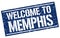 welcome to Memphis stamp