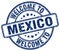 welcome to Mexico stamp