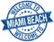 welcome to Miami Beach stamp