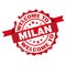 Welcome to Milan stamp