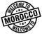 welcome to Morocco stamp