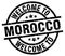 welcome to Morocco stamp