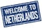 welcome to Netherlands stamp