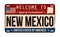 Welcome to New Mexico vintage rusty license plate