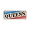 Welcome to New York queens vintage rusty metal sign on a white background, vector illustration