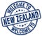 welcome to New Zealand stamp