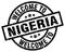 welcome to Nigeria stamp