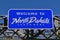 `Welcome to North Dakota` sign