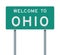Welcome to Ohio road sign
