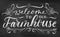 Welcome to our farmhouse vintage chalkboard poster or sign design with lettering