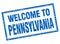 welcome to Pennsylvania stamp