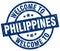 welcome to Philippines stamp