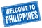 welcome to Philippines stamp